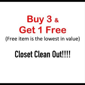 Closet clean out sale